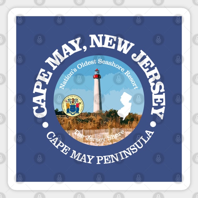 Cape May (C) Sticker by grayrider